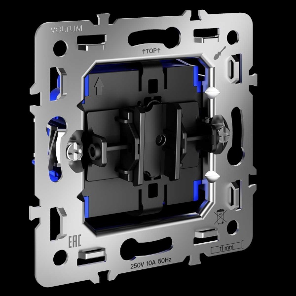 Механизм выключателя одноклавишного 10А S70 Voltum VLS0101M