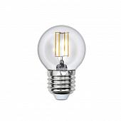 Лампа светодиодная филаментная (UL-00000196) E27 6W 3000K прозрачная LED-G45-6W/WW/E27/CL