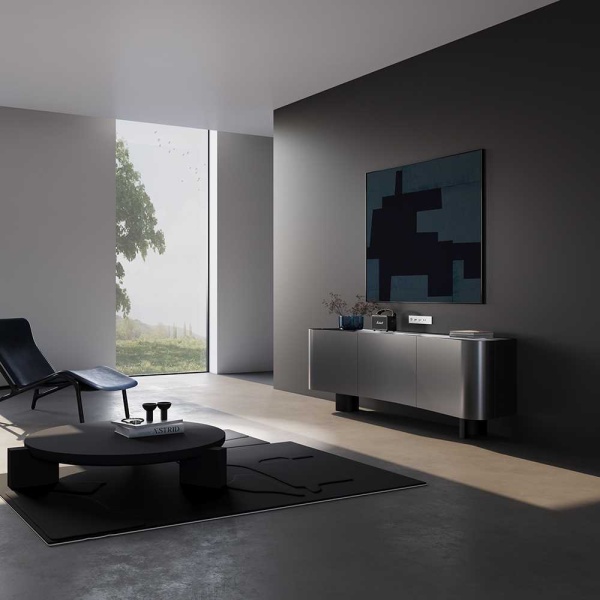 Розетка акустическая встраиваемая Voltum S70 4-местная, (белый глянцевый) VLS060301