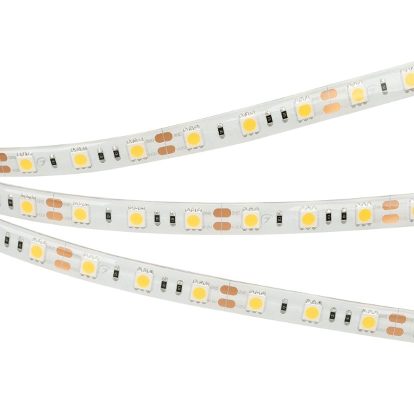 Светодиодная влагозащищенная лента Arlight 4W/m 60Led/m 5060SMD теплый белый 5M герметичная RTW-SE-B60-10mm 12V Warm3000 014692(3)