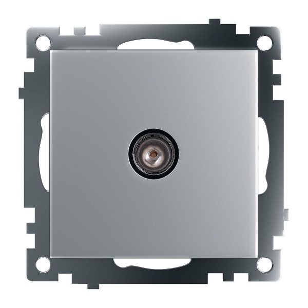 ТВ-розетка Stekker Катрин серебро GLS00-7108-03 39586