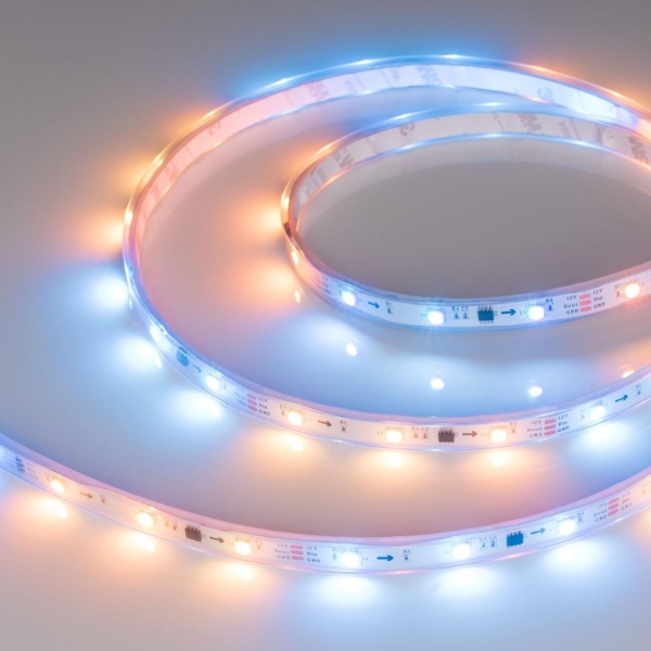 Светодиодная влагозащищенная лента Arlight 7,2W/m 30LED/m 5060SMD разноцветная 5M SPI-P-B30-12mm 12V RGB-PX3 026370(3)