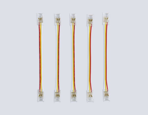 Соединитель гибкий двухсторонний AMBRELLA LIGHT ILLUMINATION COB CCT 12/24V для лент 8mm(3 конт.) (5шт. в комплекте) GS7911