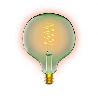 Лампа светодиодная диммируемая филаментная Gauss E27 5W 1800K зеленая 1012802105