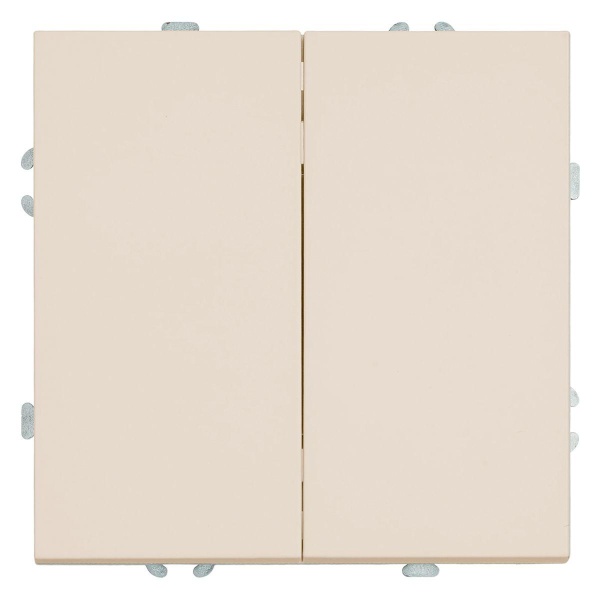 Выключатель 2-клавишный (механизм), Stekker, 250В, 10А Эмили, RSW10-5104-08, кашемир, soft touch 49892