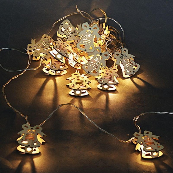 Cветодиодная гирлянда Sneha Колокольчик 230V теплый белый статичный A-408