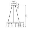 Подвесной светильник Vele Luce Negro VL7102P12