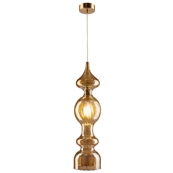 Подвесной светильник Crystal Lux Iris SP1 A Amber