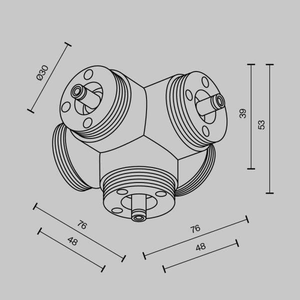 Аксессуар Maytoni Technical CA020L5C-B