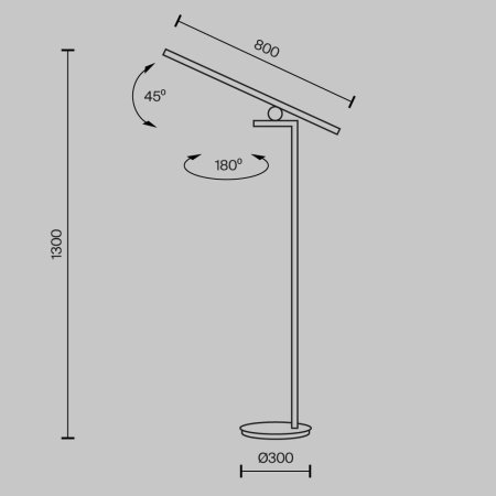 Торшер Maytoni Emphaty MOD363FL-L14B3K