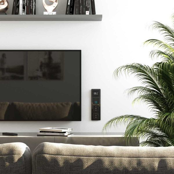 Выключатель Werkel двухклавишный с подсветкой черный акрил W1120148 4690389197659