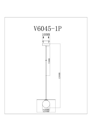 Светильник подвесной Moderli Scrumbel V11570-1P