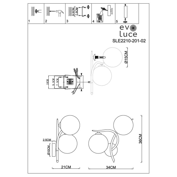 Бра Evoluce ARTU SLE2210-201-02