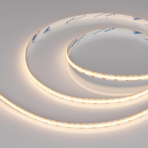 Светодиодная лента Arlight 5W/m 360 LED/m CSPSMD теплый белый 5М COB-X360-8mm 5V 041704