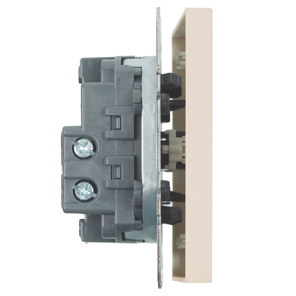 Выключатель 1-клавишный (механизм), Stekker, 250В, 10А Эмили, RSW10-5103-08, кашемир, soft touch 49891