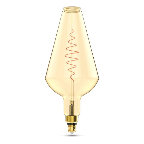 Лампа светодиодная филаментная Gauss E27 8,5W 2000K янтарная 180802105