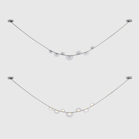 Подвесной светильник Crystal Lux BOSQUE SP7 L3000 GREY/TRANSPARENT