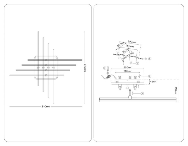 Люстра Ambrella Light COMFORT FL6262