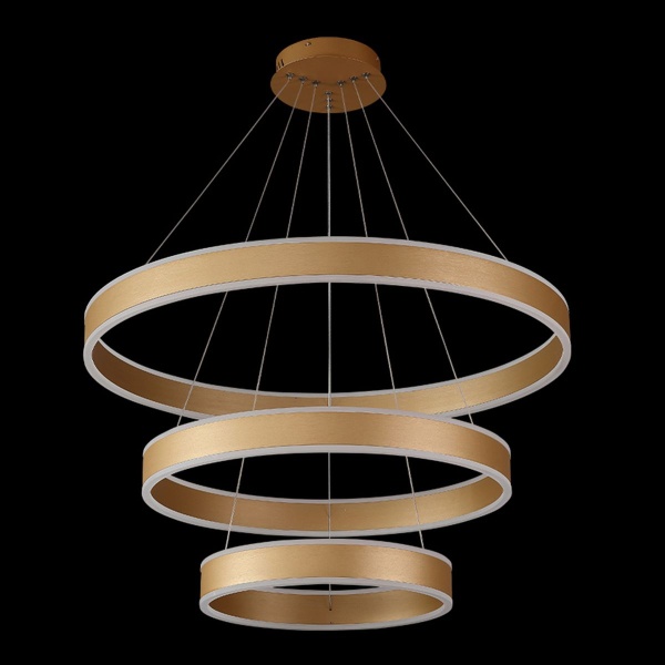 Подвесная светодиодная люстра Crystal Lux MUCHOS SP158W LED GOLD