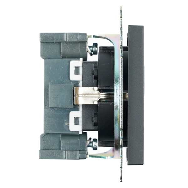 Розетка 1-местная Stekker Катрин GLS16-7110-05 черный 39610