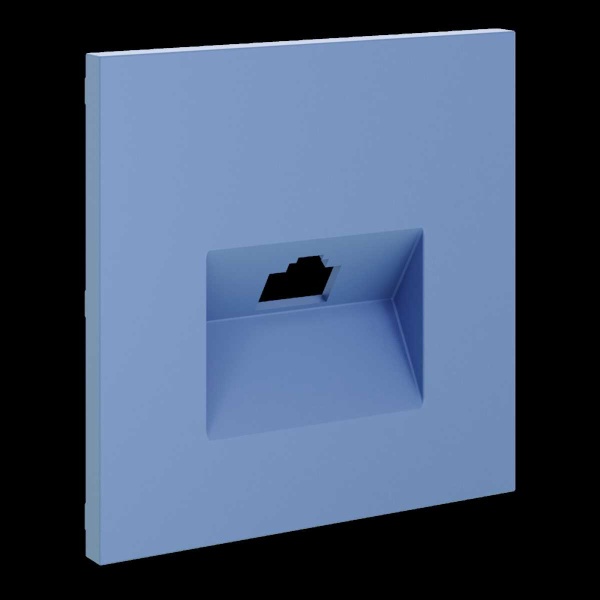 Накладка для розетки компьютерной RJ45 кат.6, S70 (деним) Voltum VLS001315