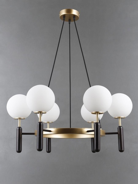 Подвесная люстра Elvan LU-22024/6-E14-BrBlWh