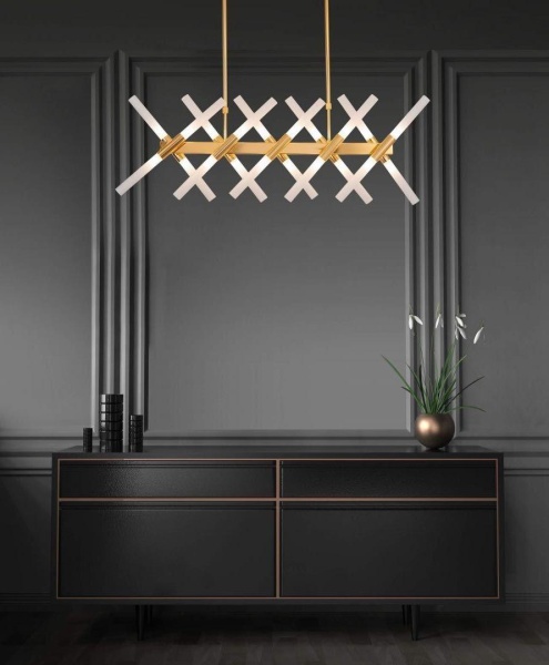 Подвесная люстра Lumina Deco Alford LDP 6036-20 GD