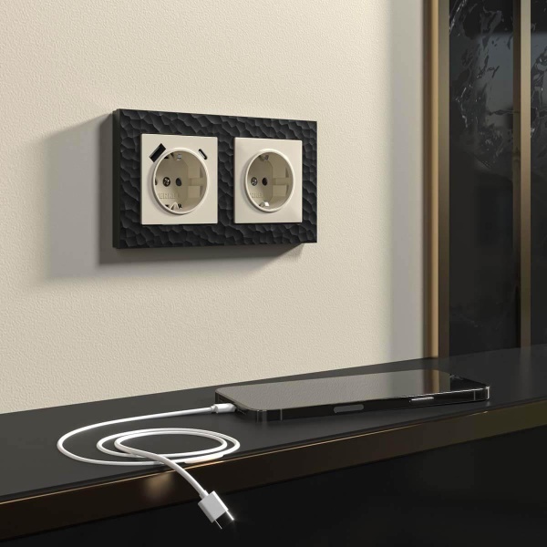 Розетка Werkel с быстрой зарядкой USB Type A+С слоновая кость W1171703 4690389176425 Розетка Werkel с быстрой зарядкой USB Type A+С слоновая кость W1171703 4690389176425