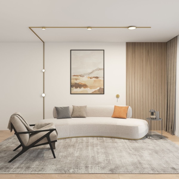 Трековый светодиодный светильник Denkirs Shine Flow DK5762-SB