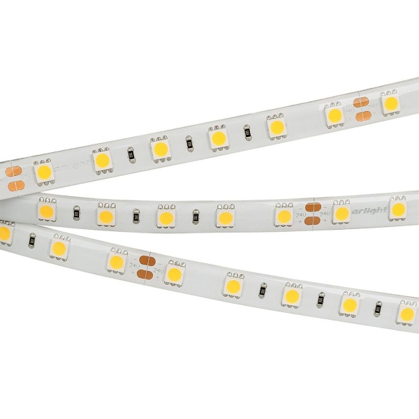 Светодиодная влагозащищенная лента Arlight 4W/m 60Led/m 5060SMD теплый белый 5M RTW-SE-B60-10mm 24V Warm3000 015279(3)