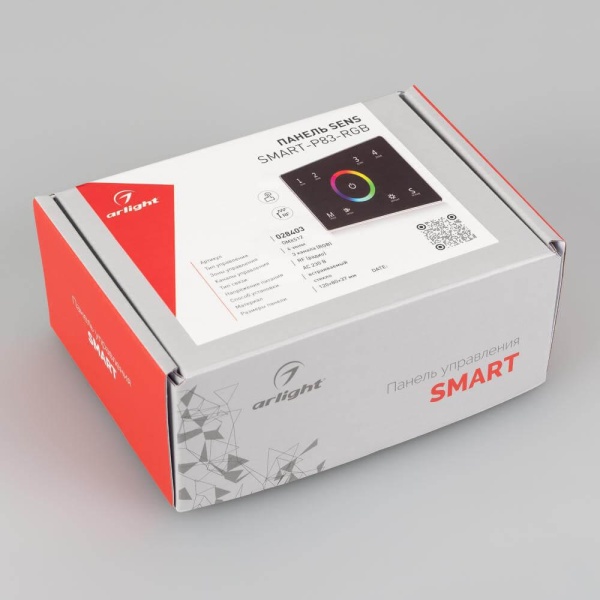 Панель управления Arlight Sens Smart-P83-RGB Black 028403 Панель управления Arlight Sens Smart-P83-RGB Black 028403