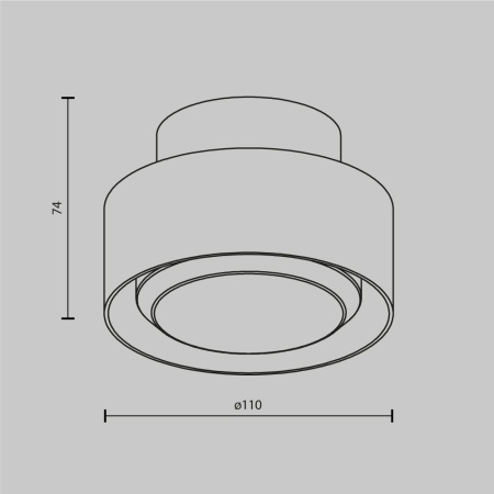 Потолочный светильник Maytoni Technical Space C092CL-GX53-W