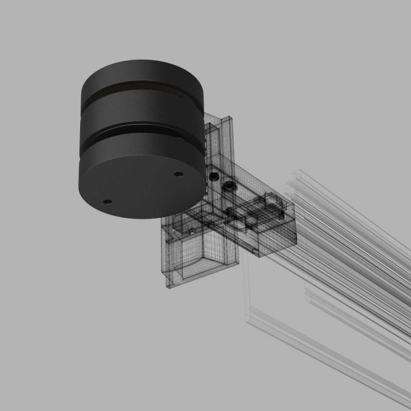 Коннектор круглый для накладного шинопровода Elektrostandard Slim Magnetic 85010/00 черный a063966