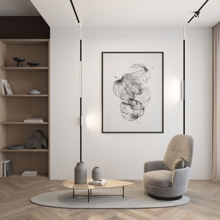 Трековый светодиодный светильник Denkirs Smart Linear DK8004-BK
