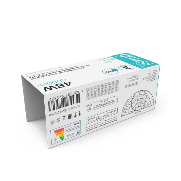 Настенно-потолочный светодиодный светильник Gauss ССП-176 Evo 864425248 Настенно-потолочный светодиодный светильник Gauss ССП-176 Evo 864425248