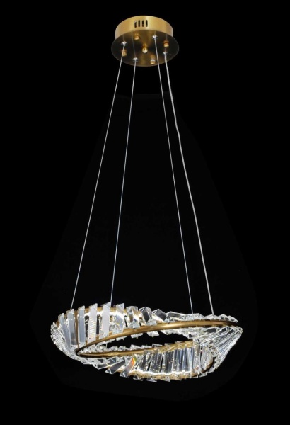 Люстра подвесная Alfa Light F4024-67 φ400 GD LED 52+52W