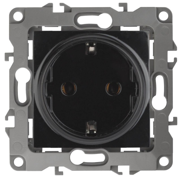 Розетка ЭРА 12 2P E Schuko со шторками 16A 250V 12-2102-06 Б0014692 Розетка ЭРА 12 2P E Schuko со шторками 16A 250V 12-2102-06 Б0014692