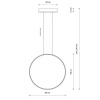 Подвесная люстра Nowodvorski Circolo Led M Black 10861