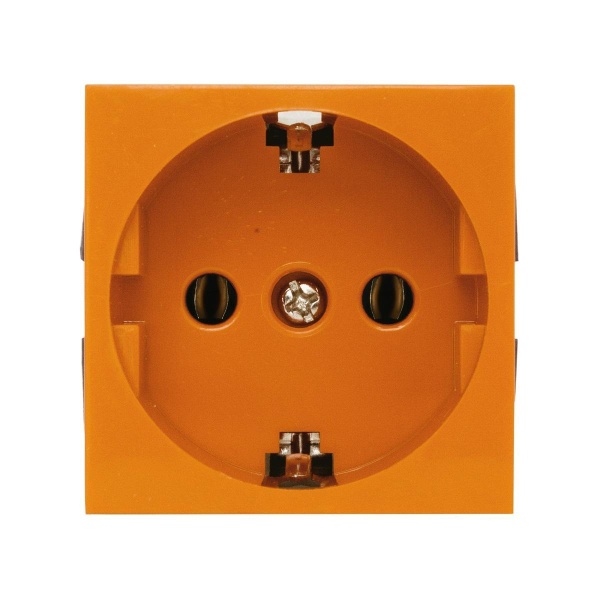 Розетка LK Studio с з/к, без шторок (оранжевый) LK45 851312