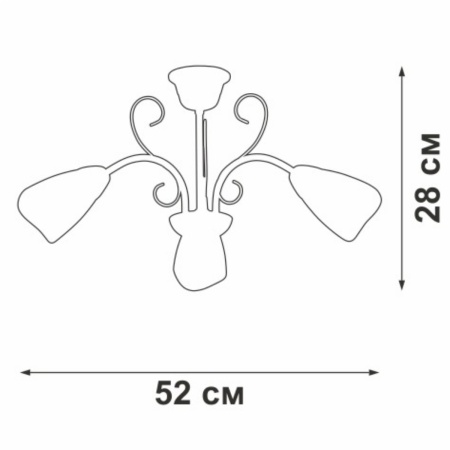 Потолочная люстра Vitaluce V3877-9/3PL