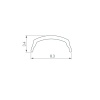 Рассеиватель Arlight Arh-Bent-W11-2000 Black 041031
