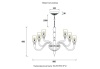 Подвесная люстра Crystal Lux SILVESTRO SP12 AMBER