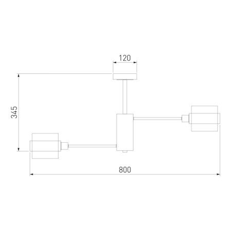 Потолочная люстра Eurosvet Arcada 70127/8 черный