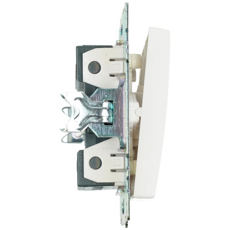 Выключатель двухклавишный Stekker Катрин белый GLS10-7104-01 39300