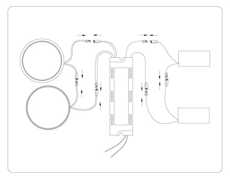 Потолочная светодиодная люстра Ambrella light Comfort LineTech FL51391