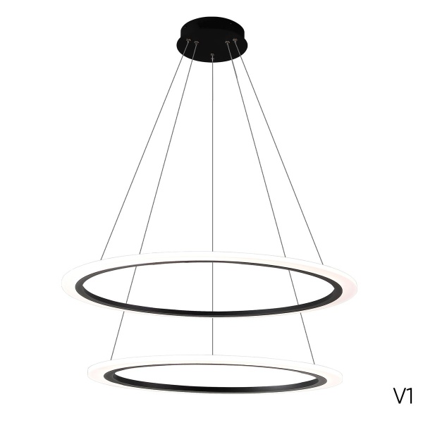 Подвесной светодиодный светильник Crystal Lux Manzana SP53W Led  Black