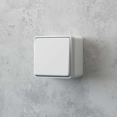 Выключатель одноклавишный влагозащищенный Werkel Gallant белый W5010201 4690389163920