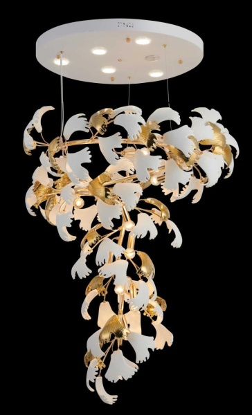 Люстра подвесная Alfa Light F2924-14 D700*H1200 E14*11 GD