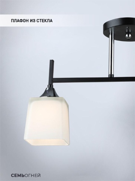 Потолочная люстра Seven Fires Semel WD3640/2C-BK-CR-WT