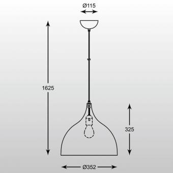 Подвесной светильник Zumaline Marco TS-101015P-BKGO